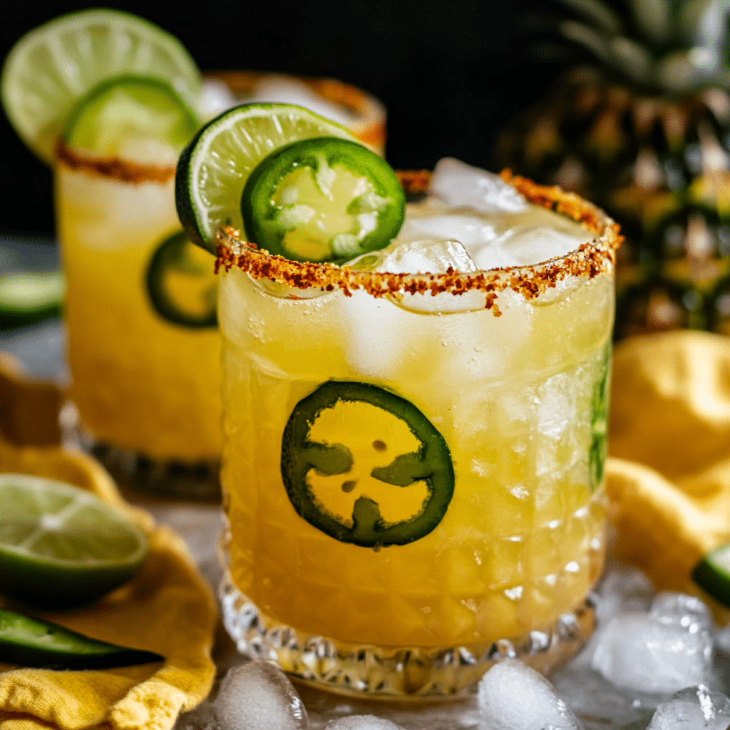 Spicy Smoked Pineapple Margarita