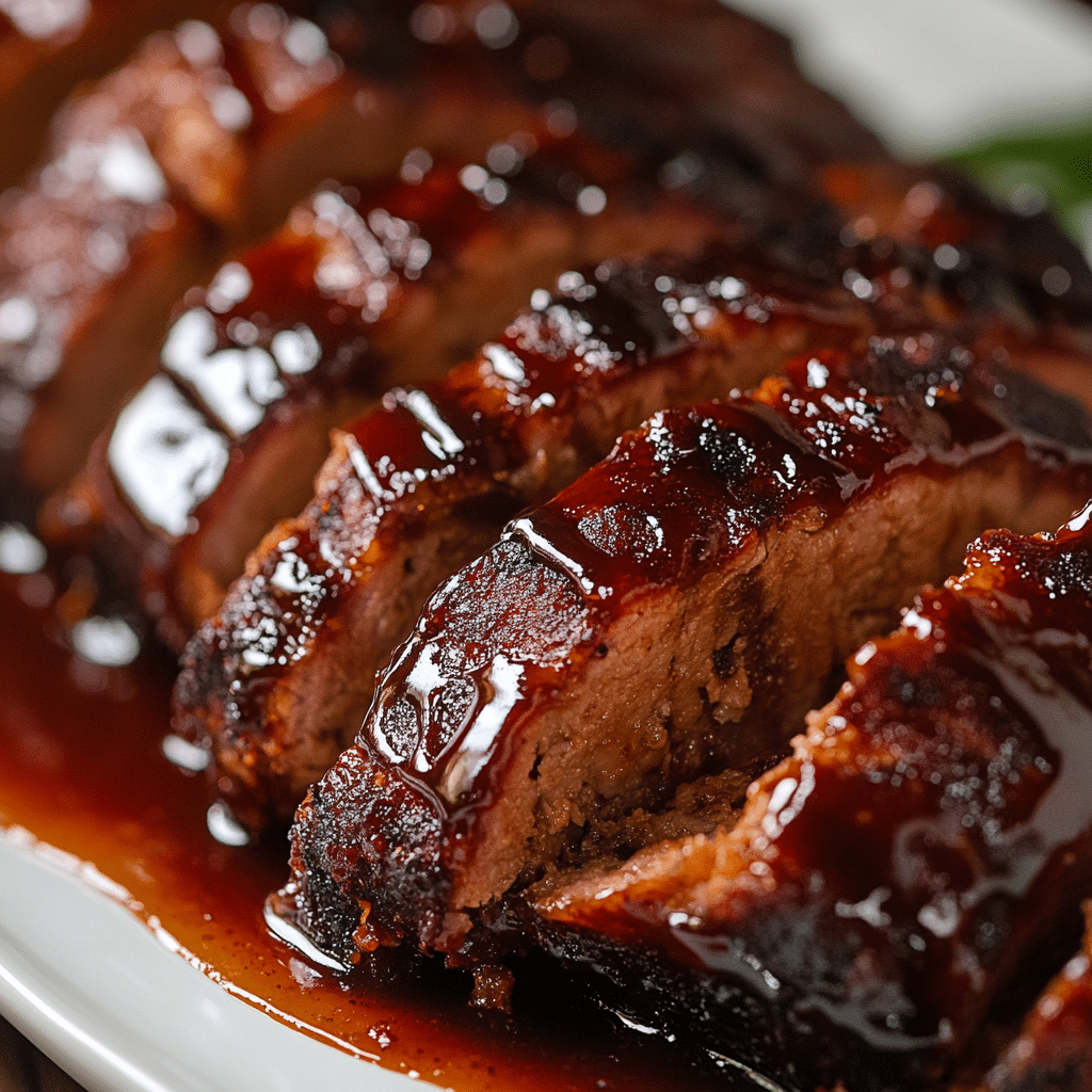 Tasty Meatloaf with Brown Sugar Glaze