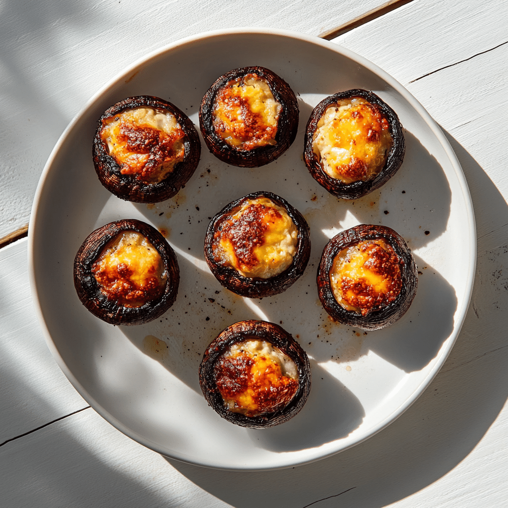 Flavorful Ricotta Cheese Stuffed Mushrooms