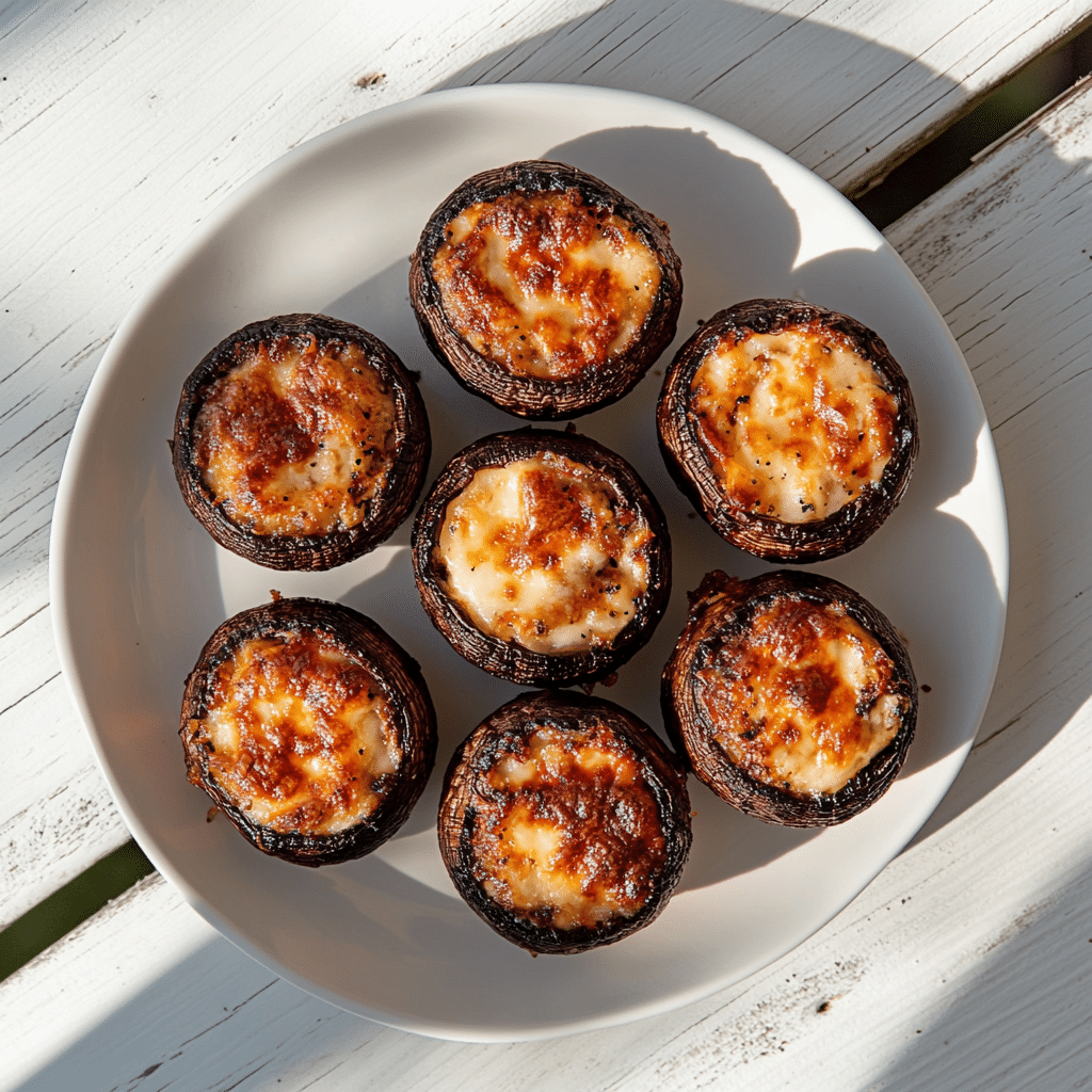 Flavorful Ricotta Cheese Stuffed Mushrooms