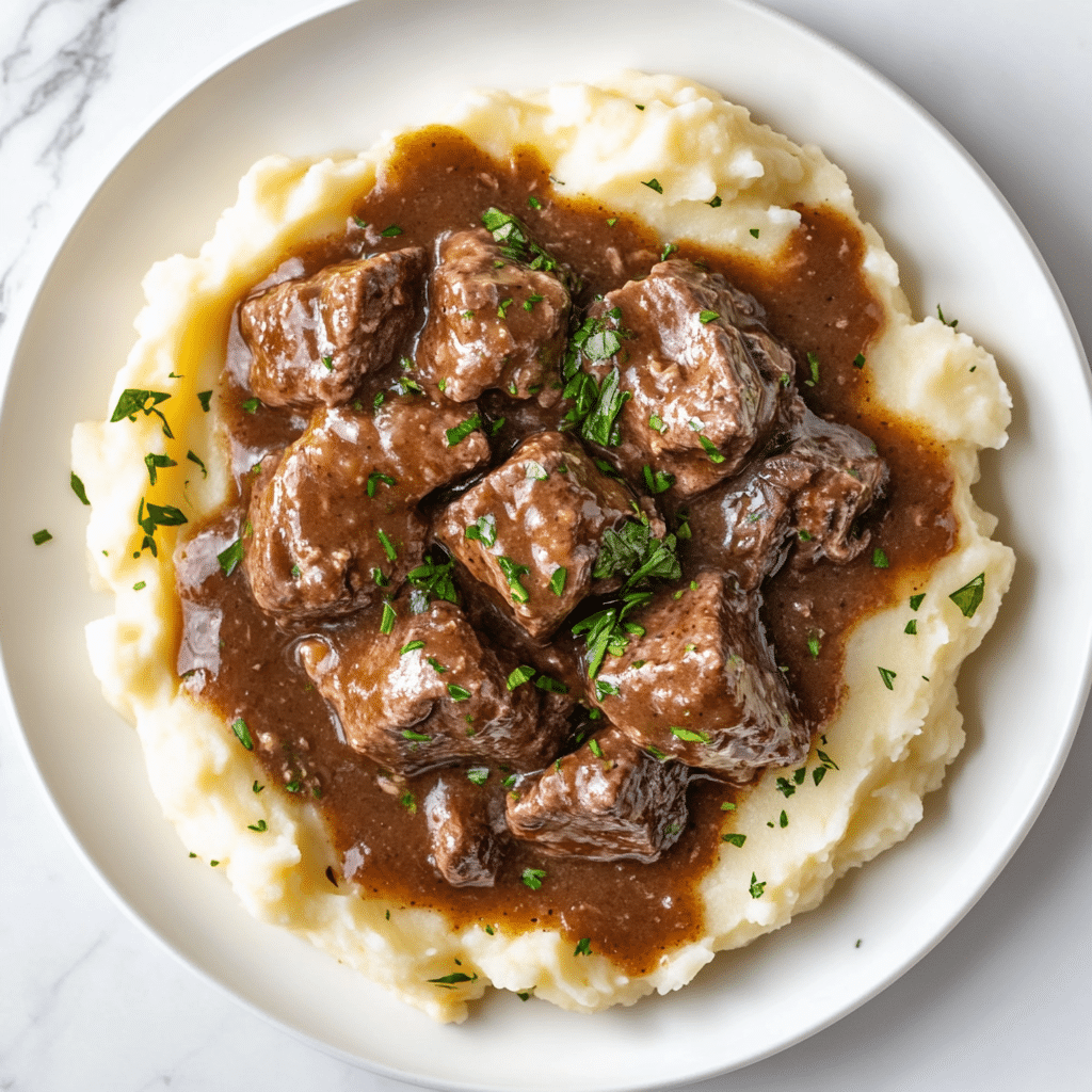 Quick Crock Pot Garlic Butter Steak Bites