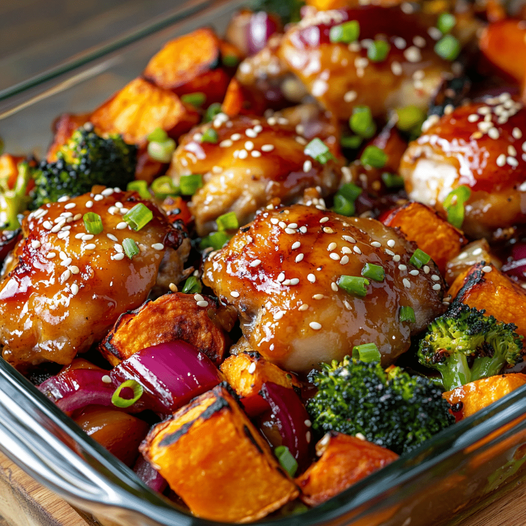 Honey Soy Baked Chicken and Veggies