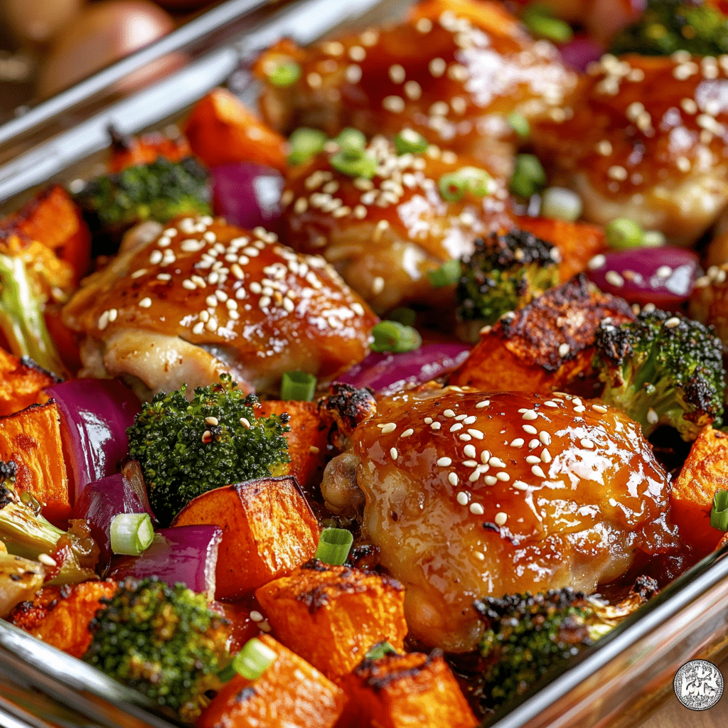 Honey Soy Baked Chicken and Veggies