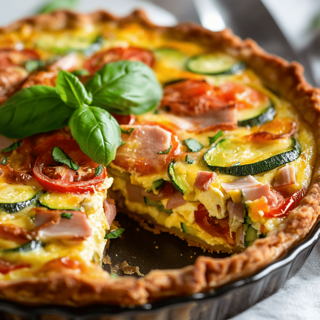 Easy and Delicious Spring Hash Brown Crust Quiche Recipe