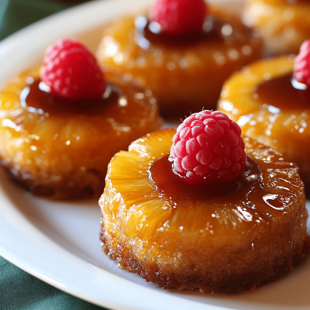 Mini Pineapple Upside Down Cakes