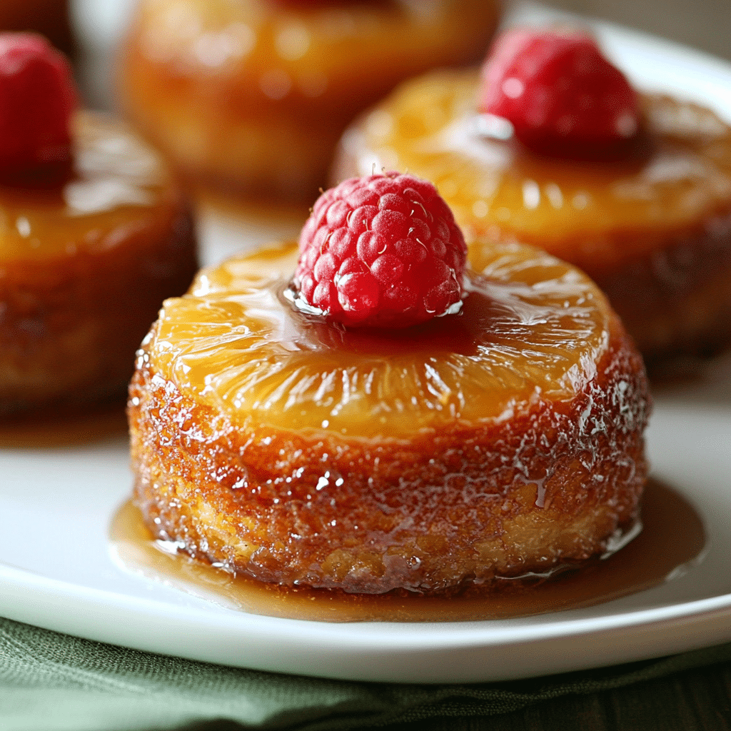 Mini Pineapple Upside Down Cakes