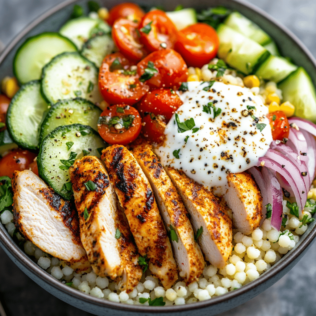 Easy Greek Chicken Bowls Recipe