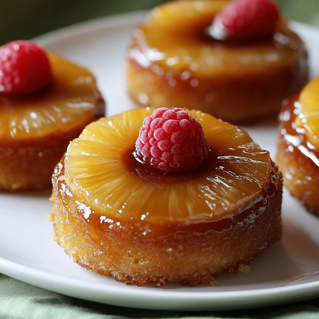 Mini Pineapple Upside Down Cakes