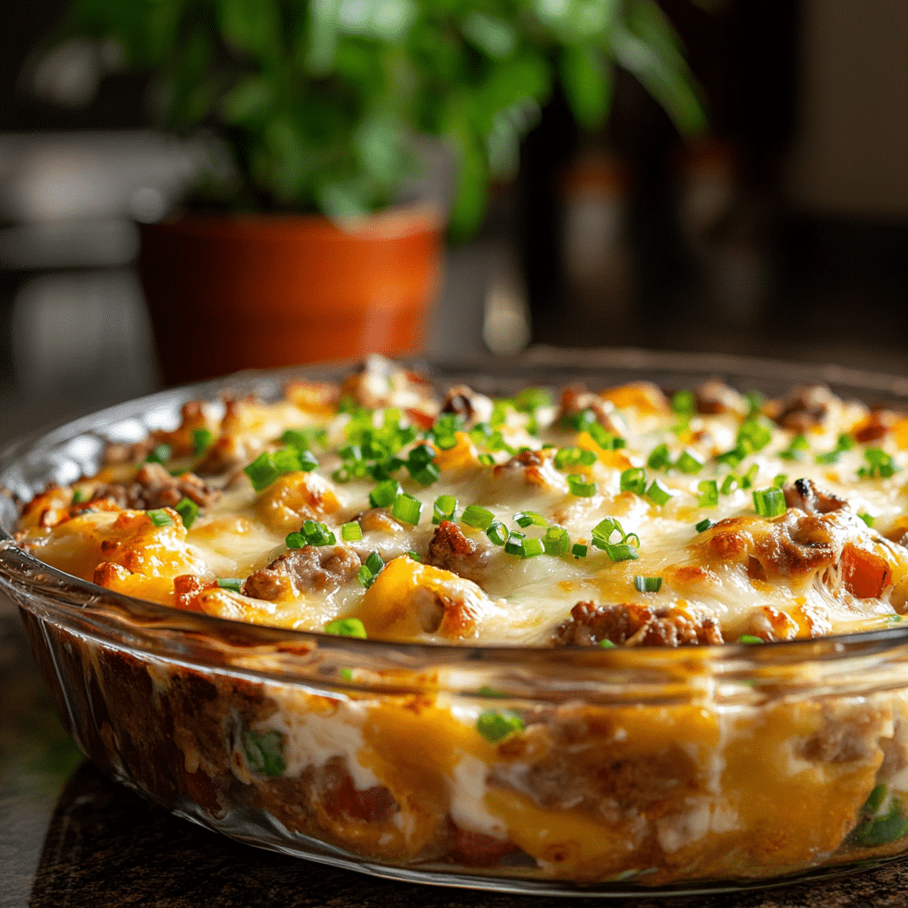 Easy Philly Cheese Steak Casserole Recipe