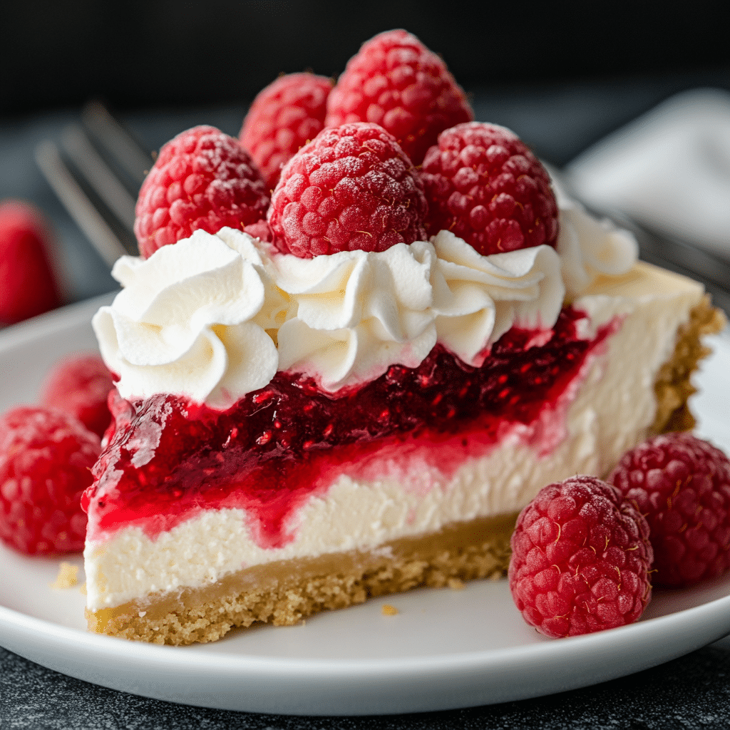 The Most Amazing Raspberry Cream Pie