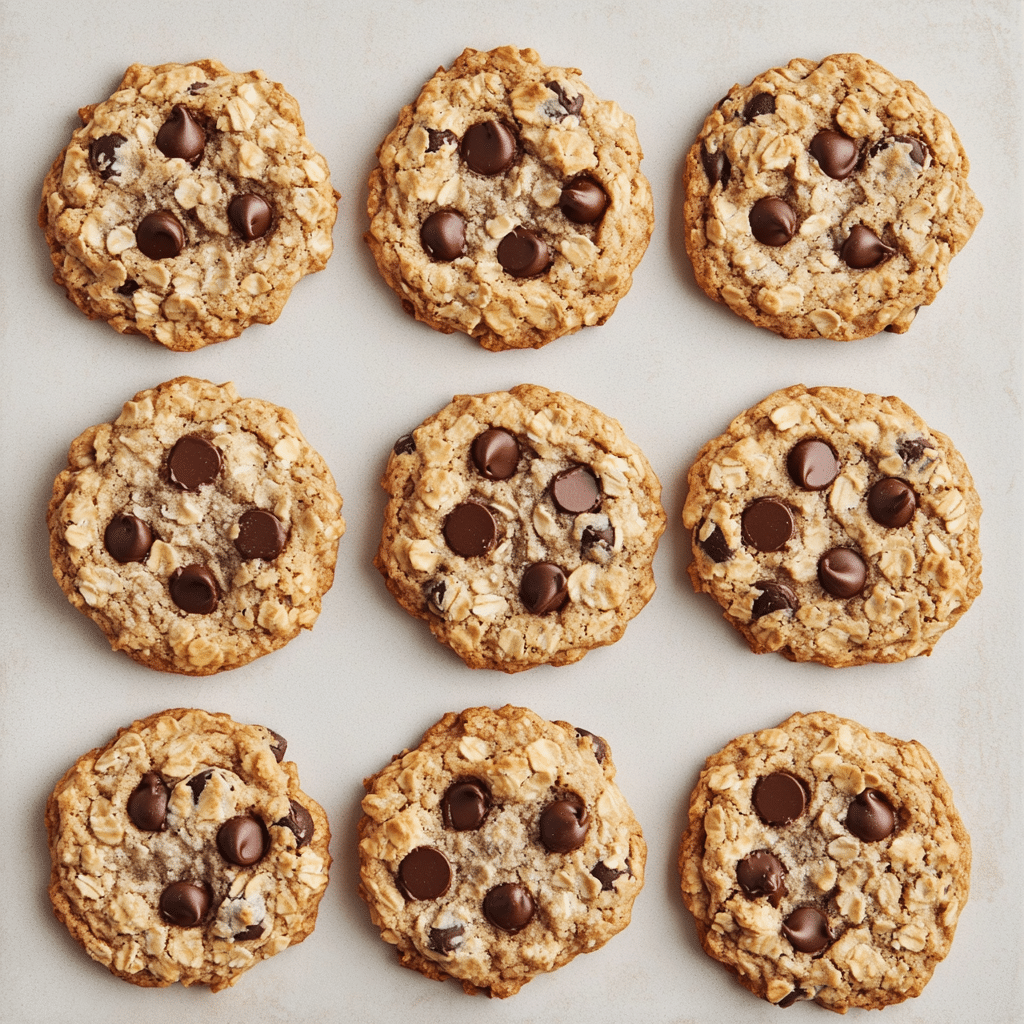 Quick & Easy Oatmeal Chocolate Chip Cookies