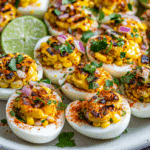 Mexican Street Corn Deviled Eggs