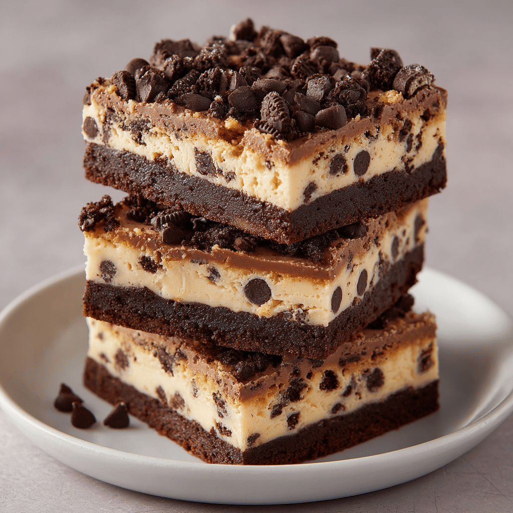 Loaded Cream Cheese Oreo Brownies