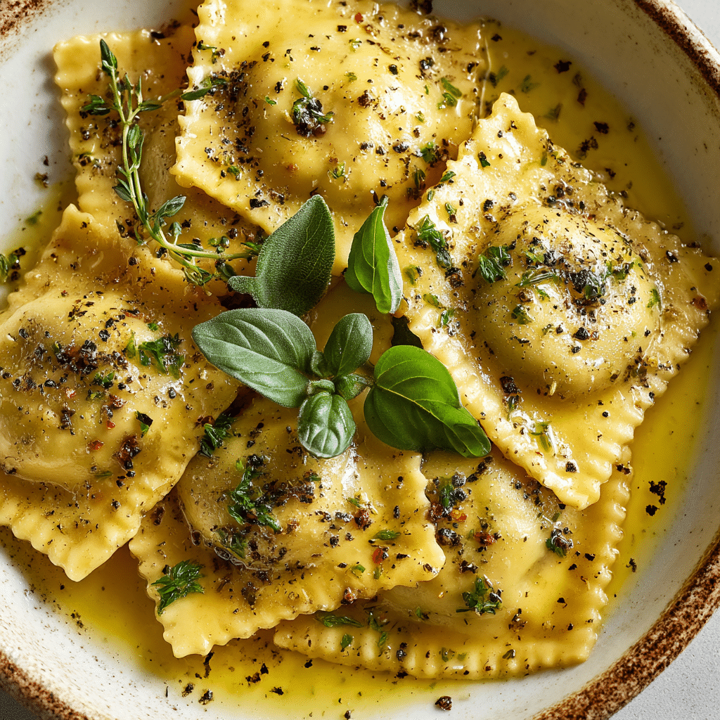 Creamy Sage Sauce for Butternut Squash Ravioli