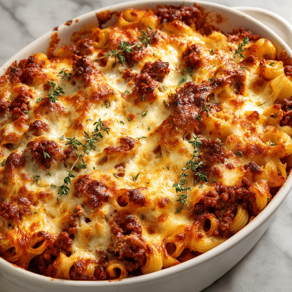 Hearty Beef Lombardi Casserole