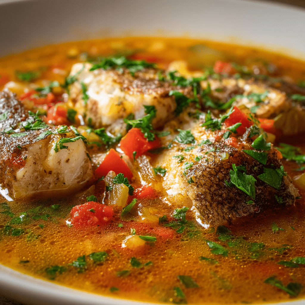 Zesty Cajun Fish Soup