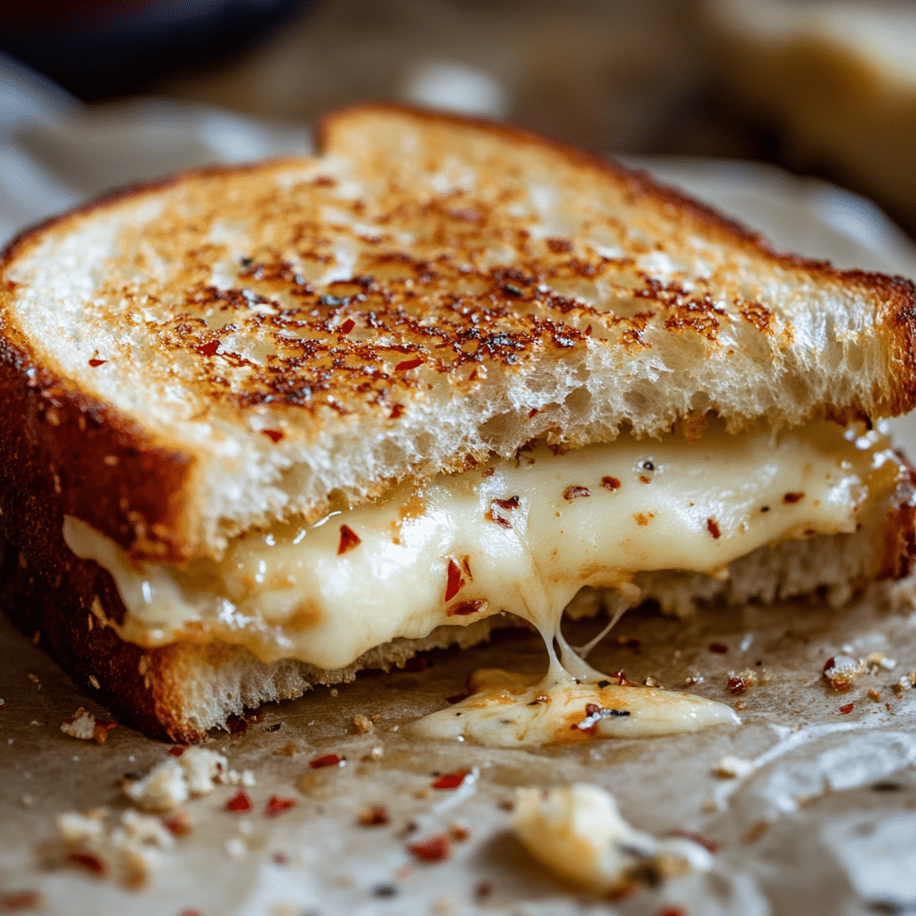 Goat Cheese Grilled Cheese with Honey & Spice