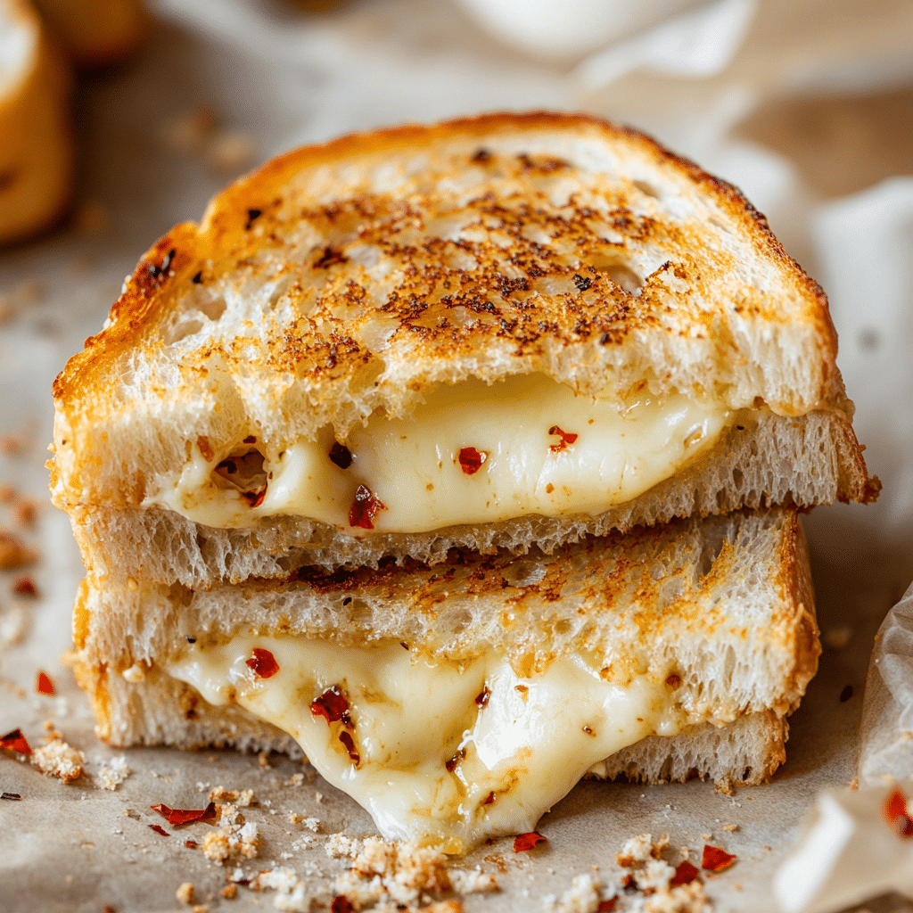 Goat Cheese Grilled Cheese with Honey & Spice
