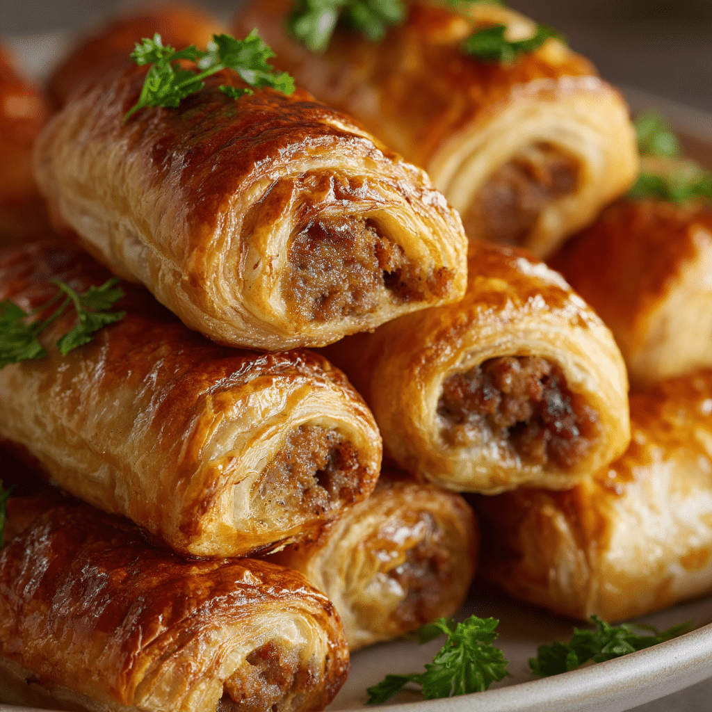 Savory French Onion Sausage Rolls