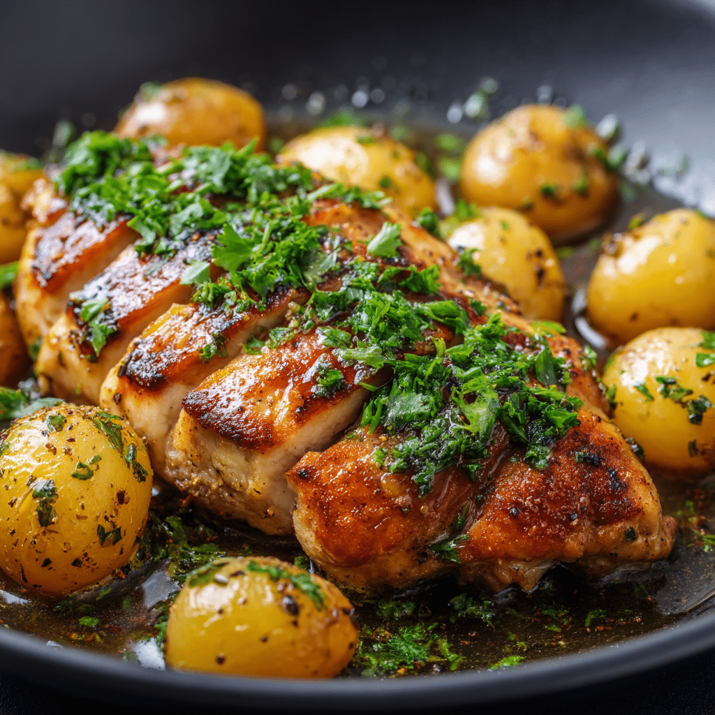 Creamy Garlic Chicken Gnocchi Skillet