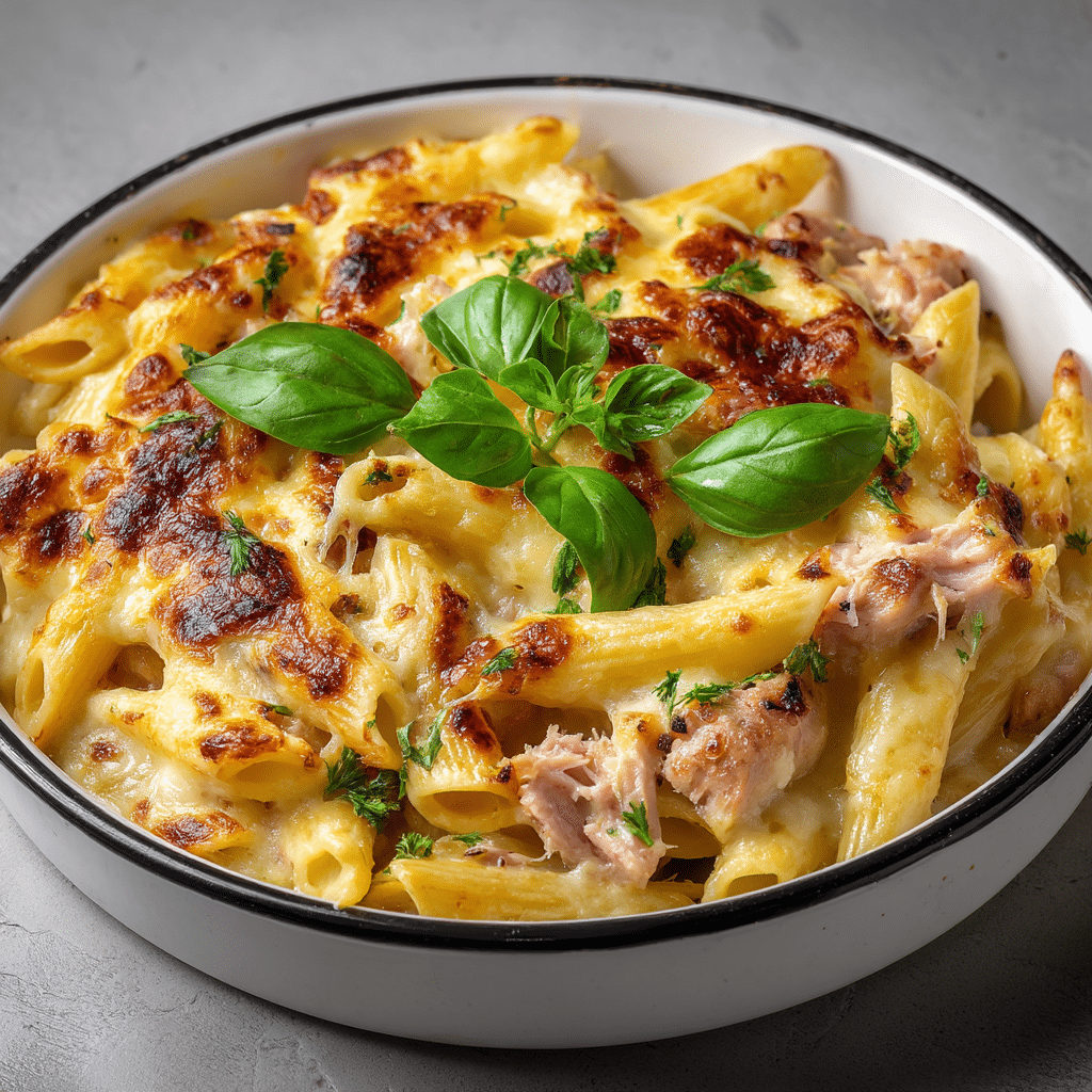 Quick & Creamy Healthy Tuna Pasta Bake