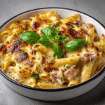 Quick & Creamy Healthy Tuna Pasta Bake