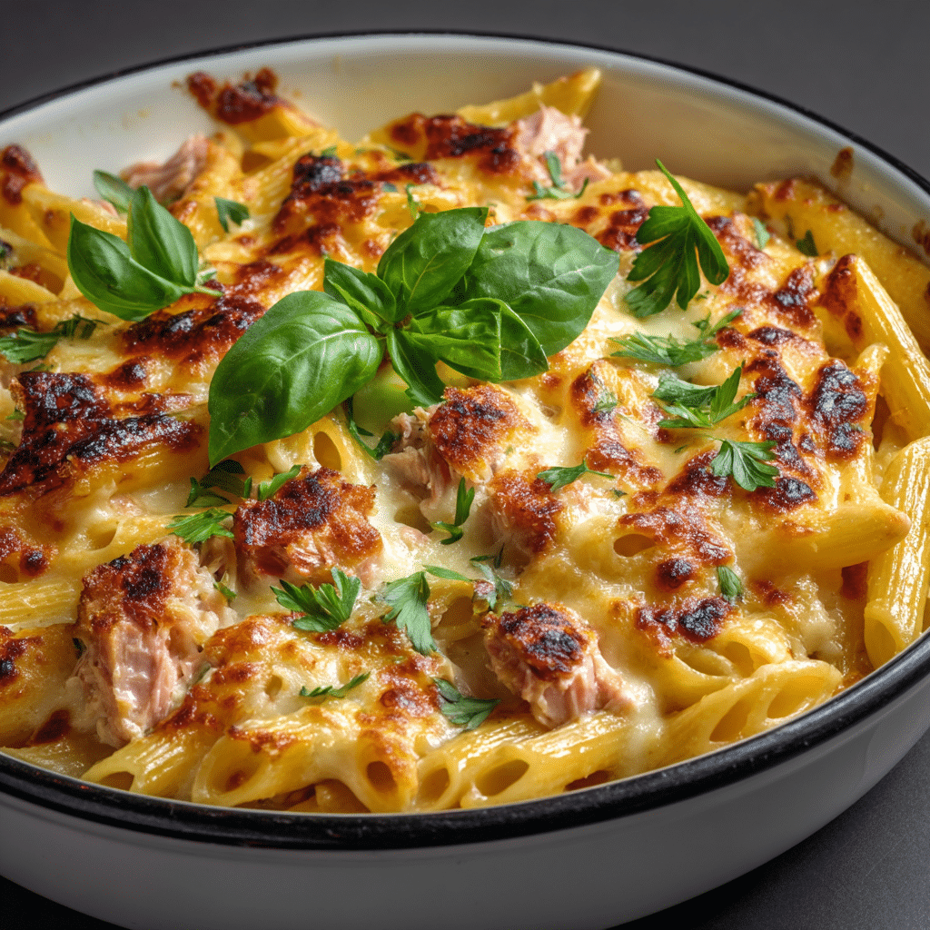 Quick & Creamy Healthy Tuna Pasta Bake