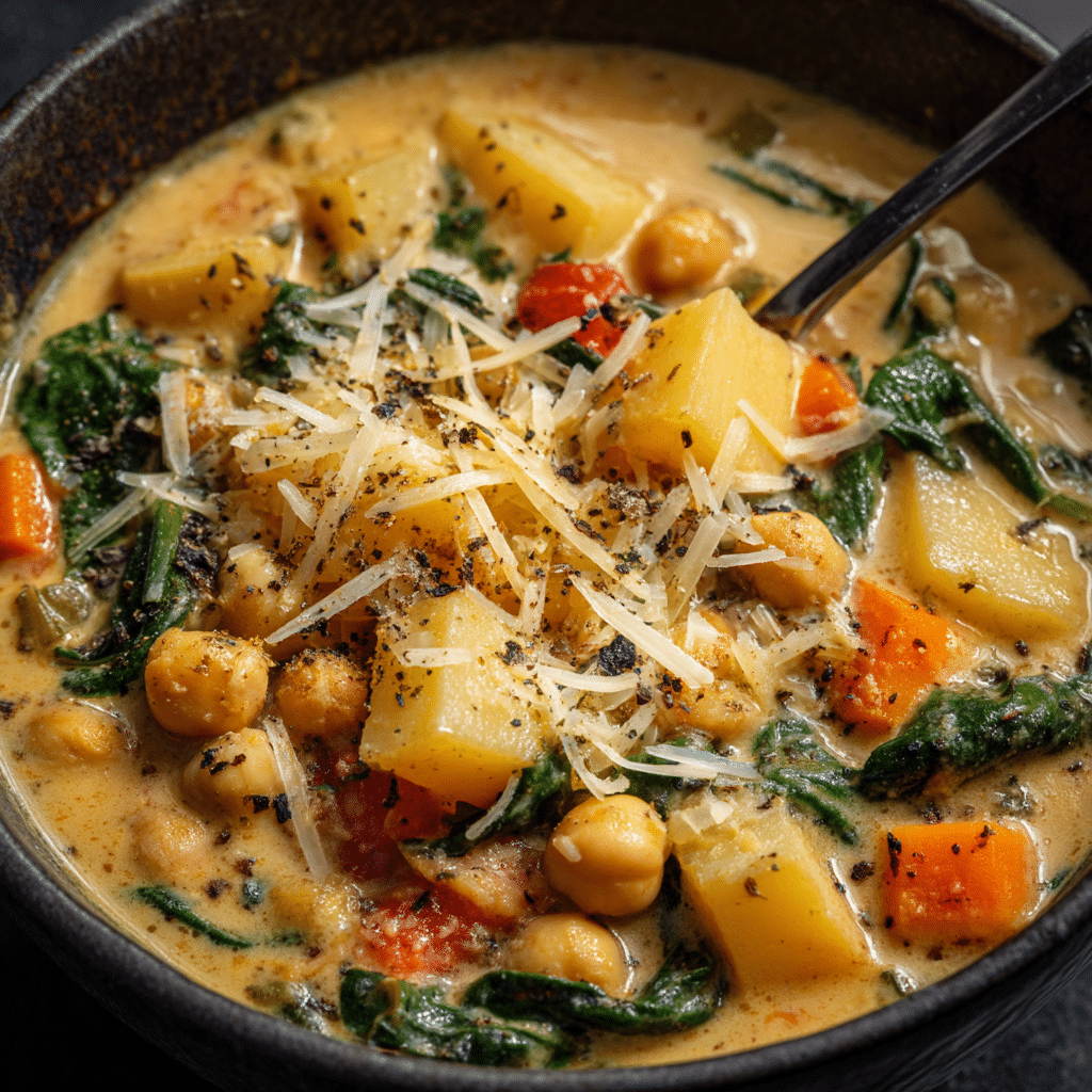 Deliciously Creamy Parmesan Tuscano Soup