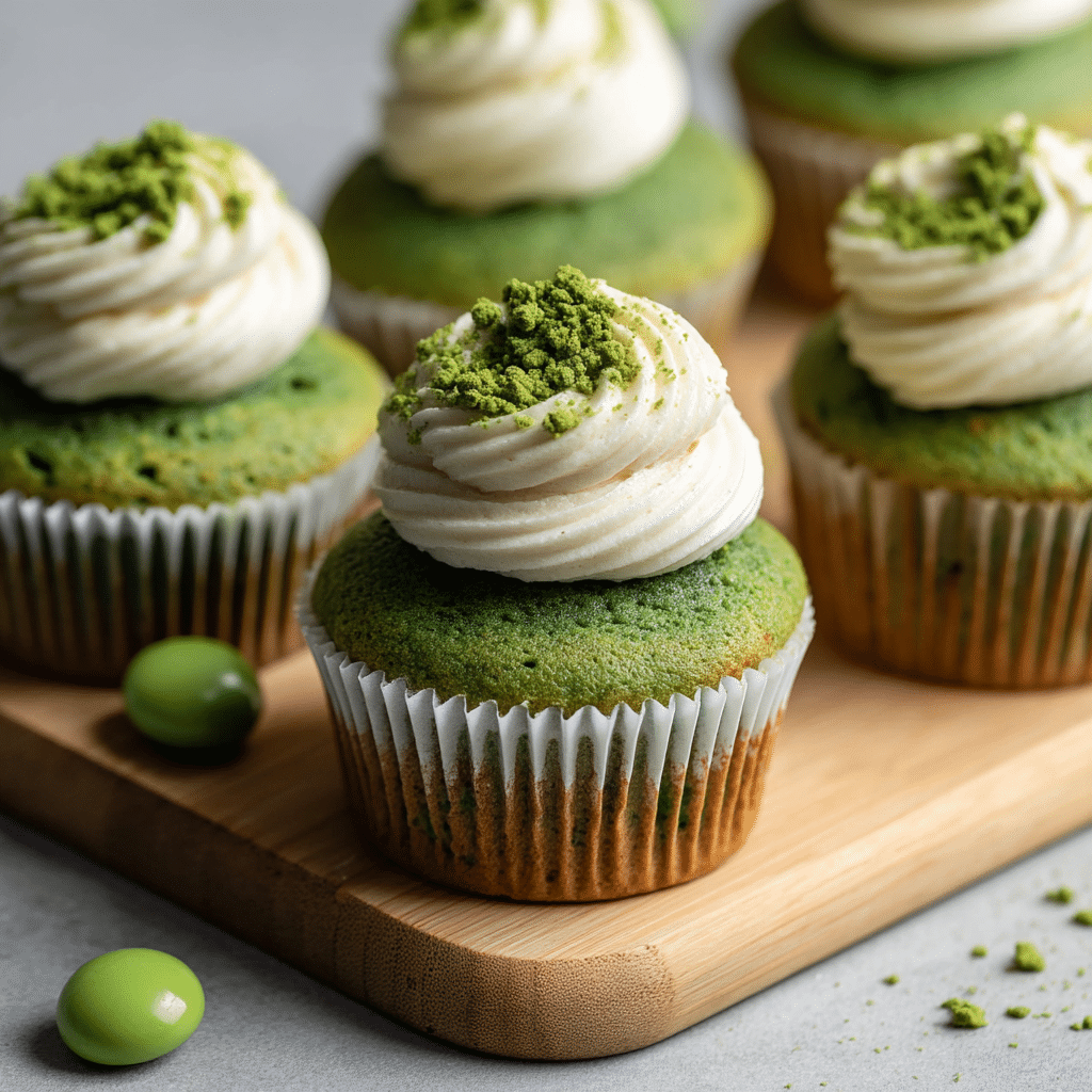 Fluffy Matcha Muffins