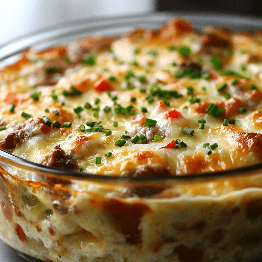 Easy Philly Cheese Steak Casserole Recipe