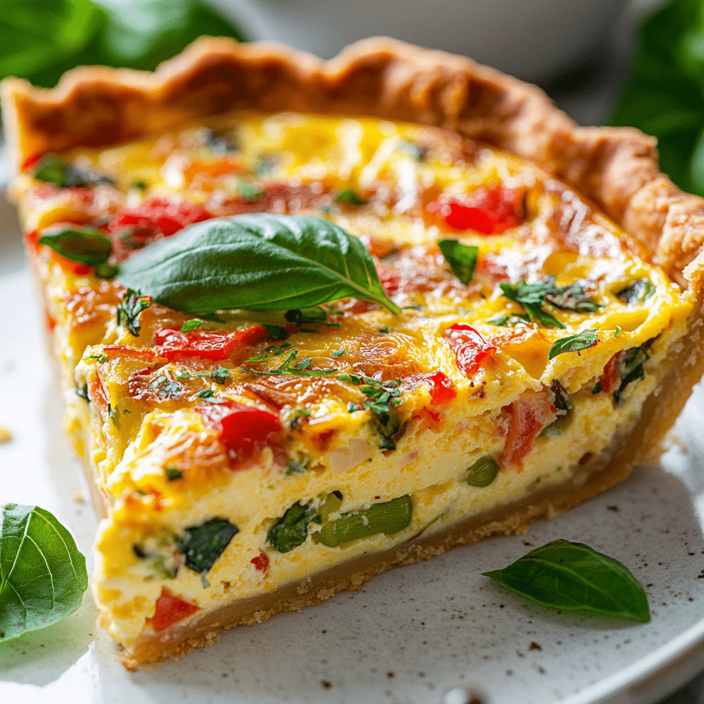 Easy and Delicious Spring Hash Brown Crust Quiche Recipe