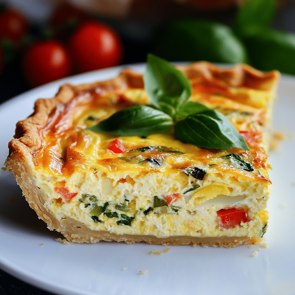 Easy and Delicious Spring Hash Brown Crust Quiche Recipe