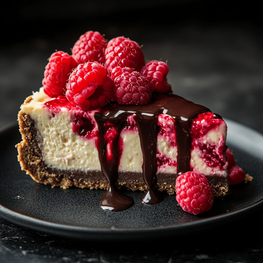 Decadent White Chocolate Raspberry Cheesecake