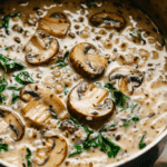 Indulge in Creamy Wild Rice and Mushroom Soup Delight