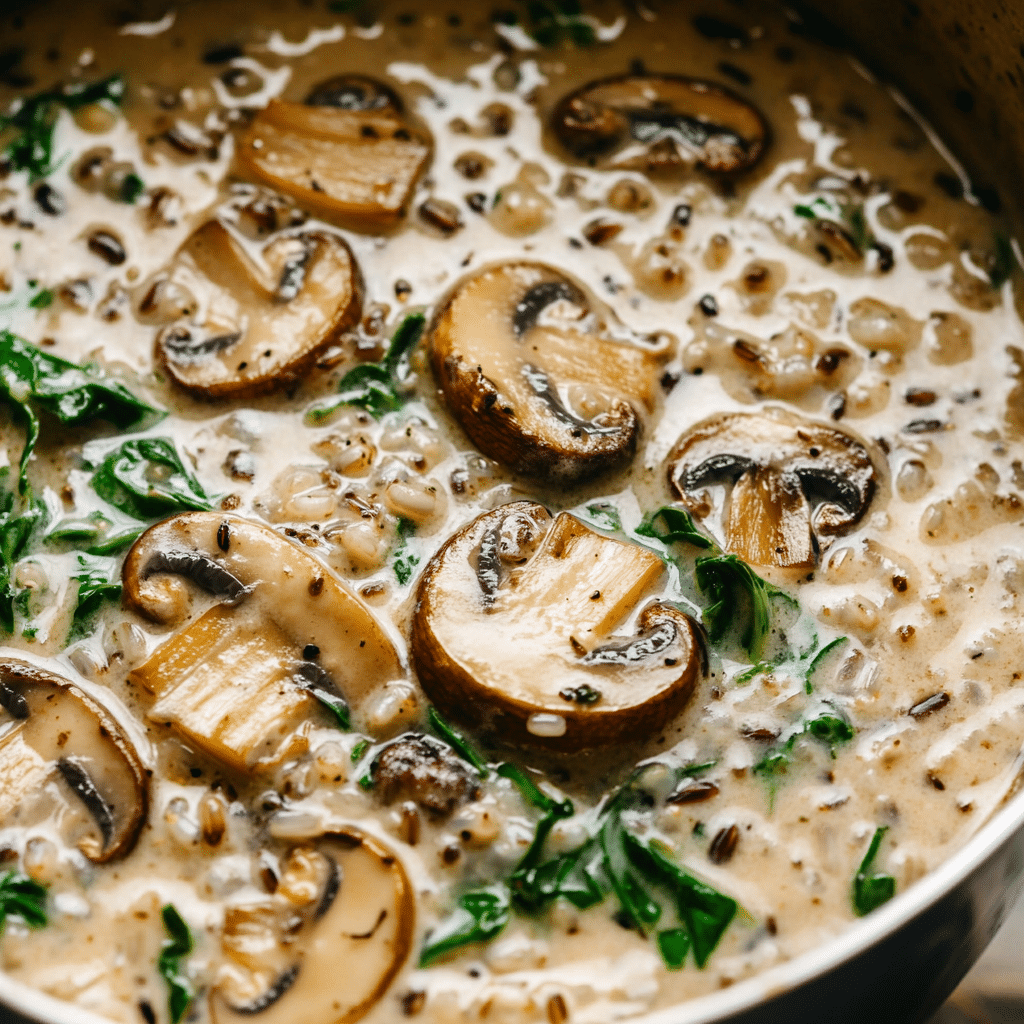 Indulge in Creamy Wild Rice and Mushroom Soup Delight