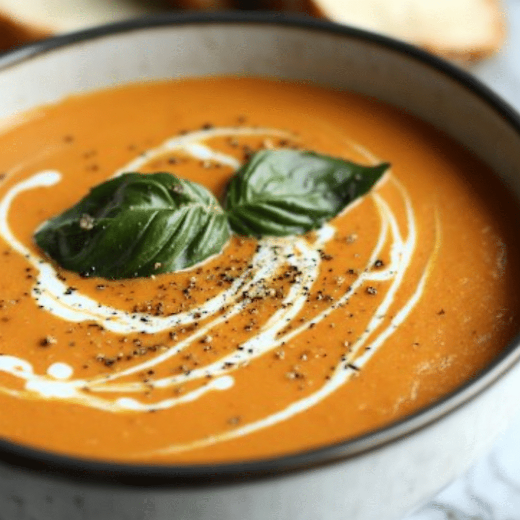 Roasted Red Pepper Soup: A Creamy Comfort in Every Spoon