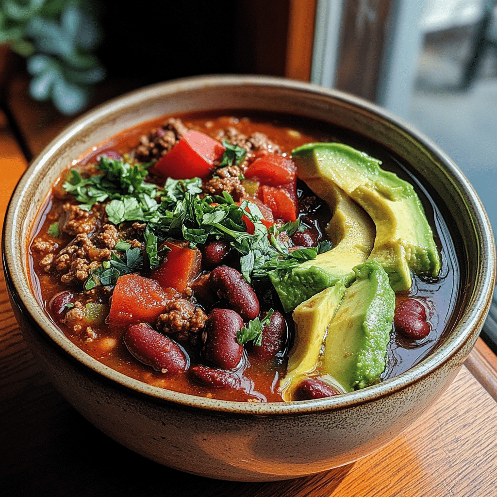 Hearty Slow Cooker Bison Chili