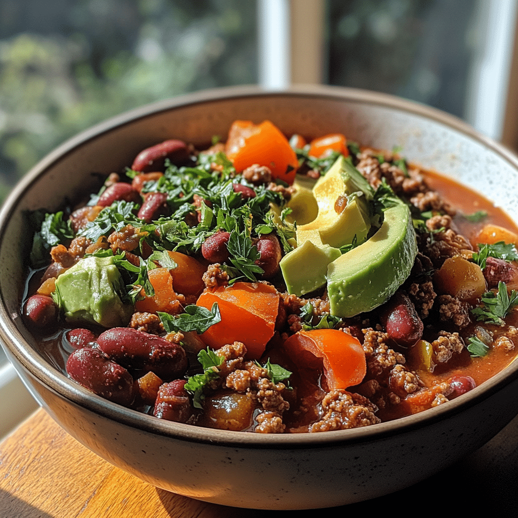 Hearty Slow Cooker Bison Chili