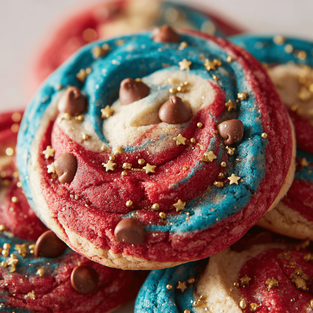 Patriotic Chocolate Chip Cookies