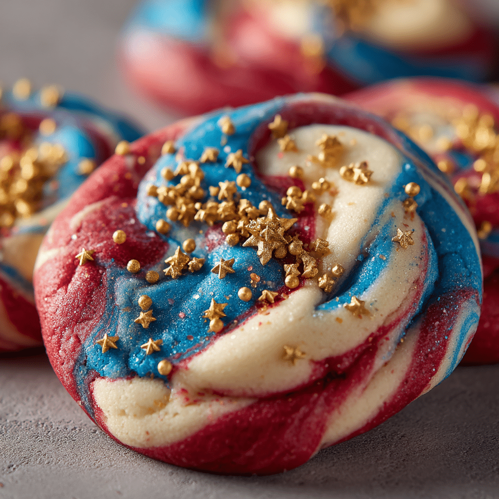 Patriotic Chocolate Chip Cookies