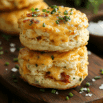 Breakfast Protein Biscuits with Ham and Cheddar