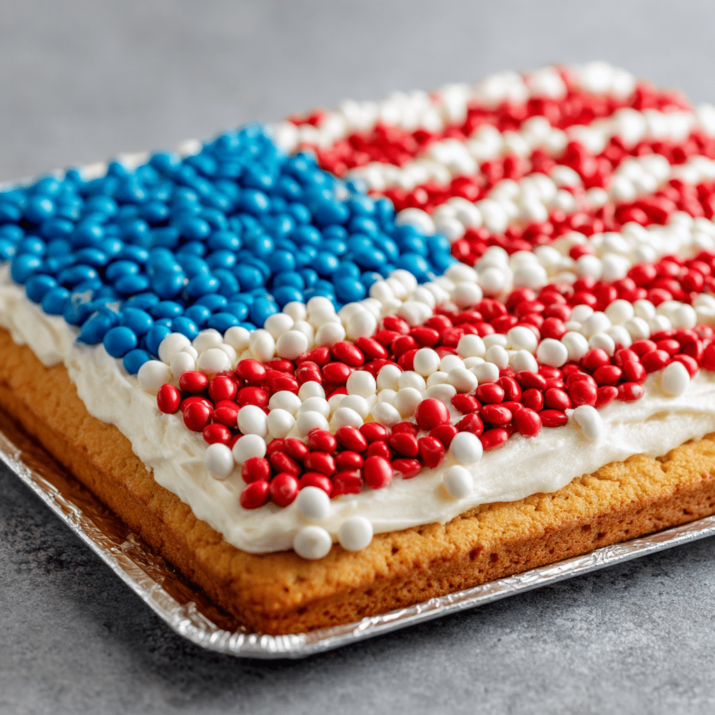 American Flag Cookie Cake