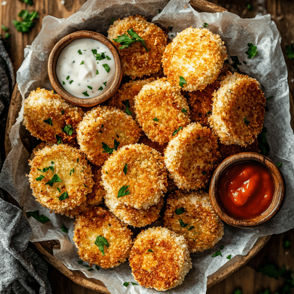 Cauliflower Chicken Nuggets with Dijon Honey Mustard Dip
