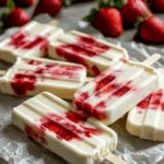 Strawberry Yogurt Popsicles