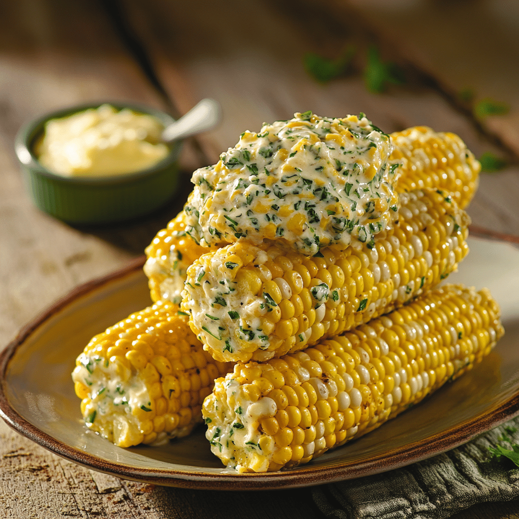 Corn on the Cob with Herb Compound Butter