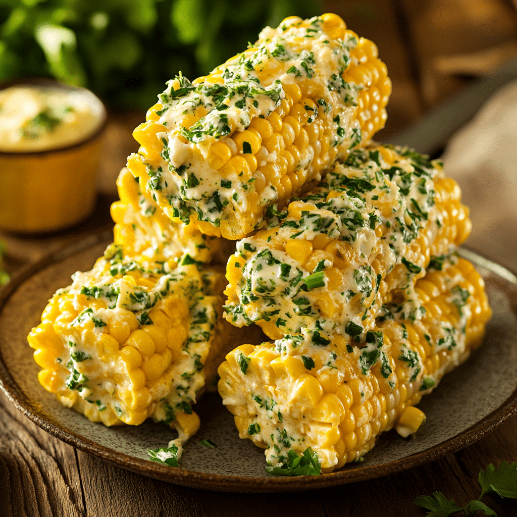 Corn on the Cob with Herb Compound Butter