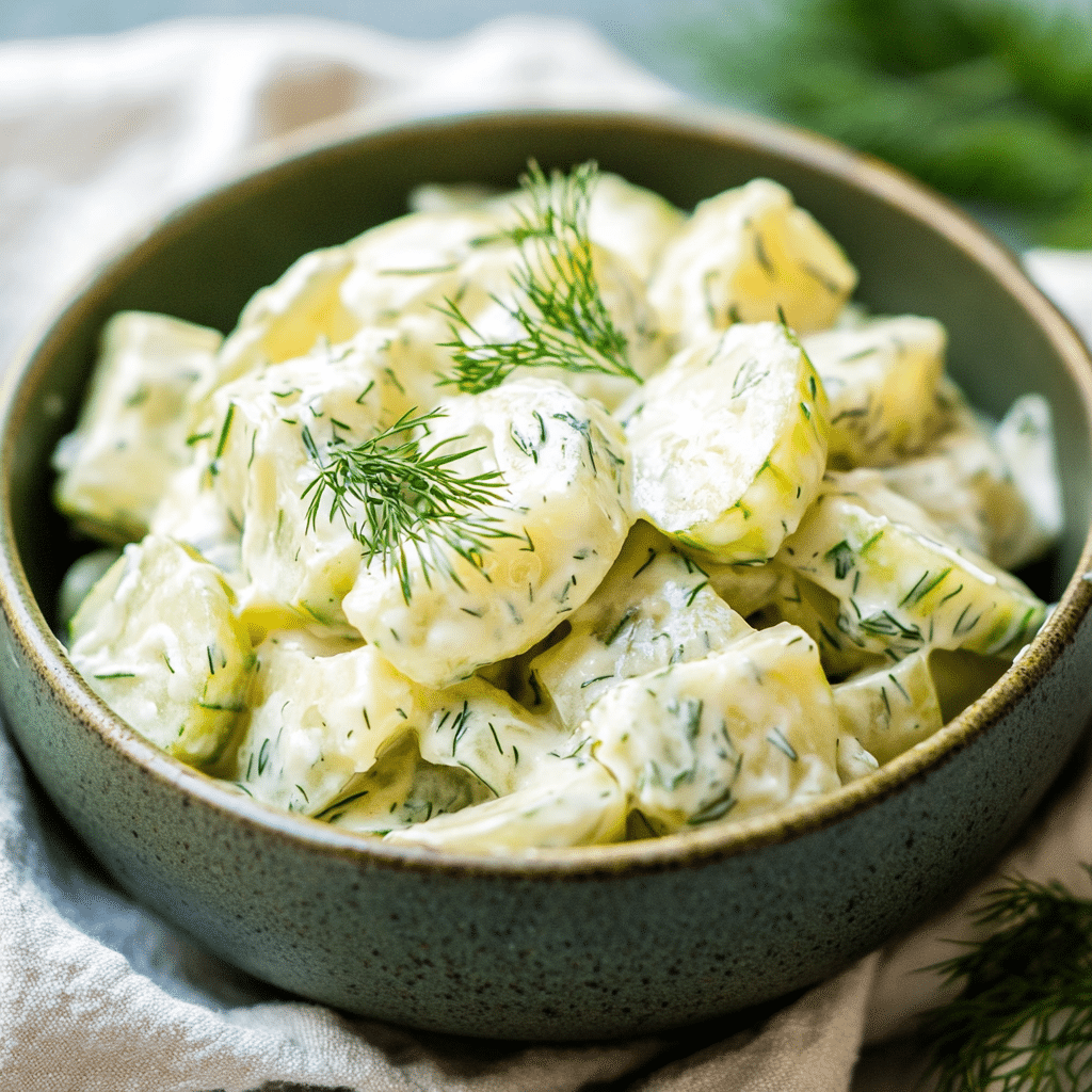 Sour Cream Cucumbers