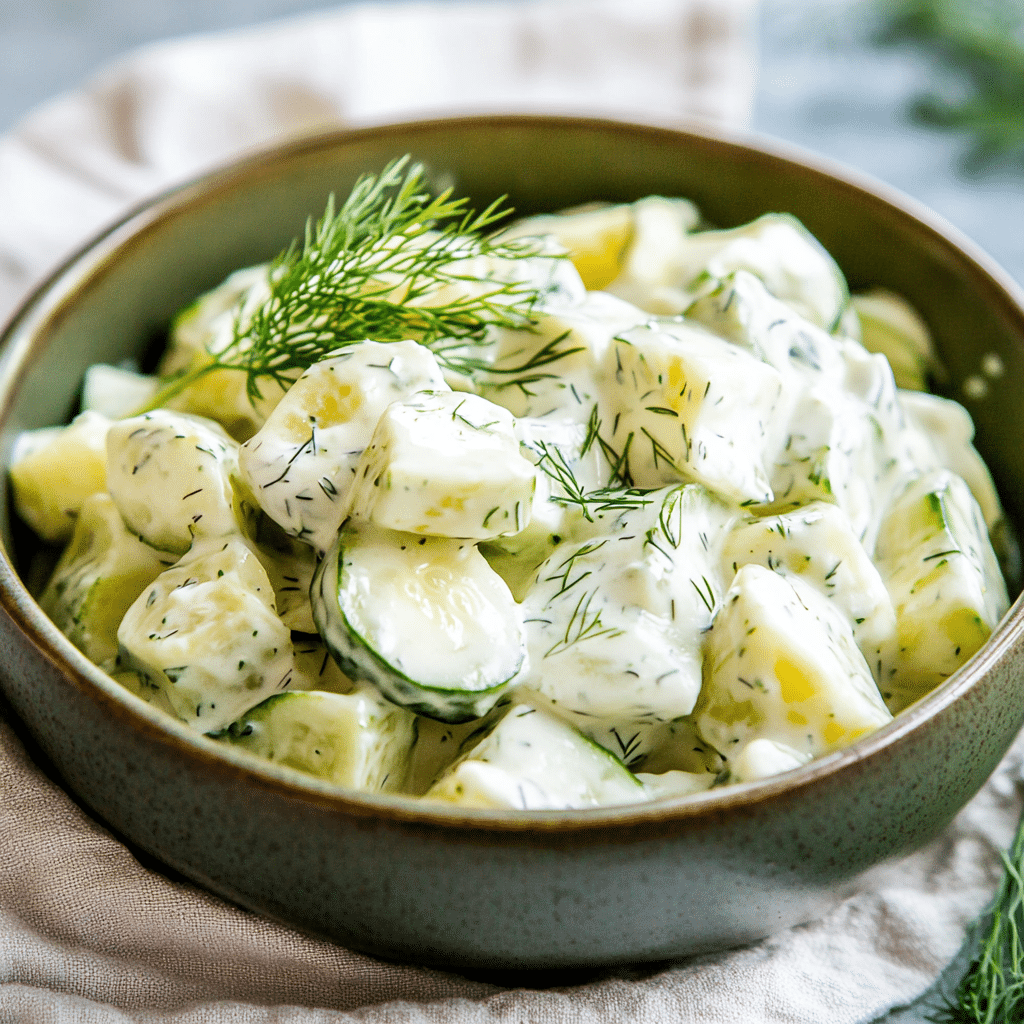 Sour Cream Cucumbers