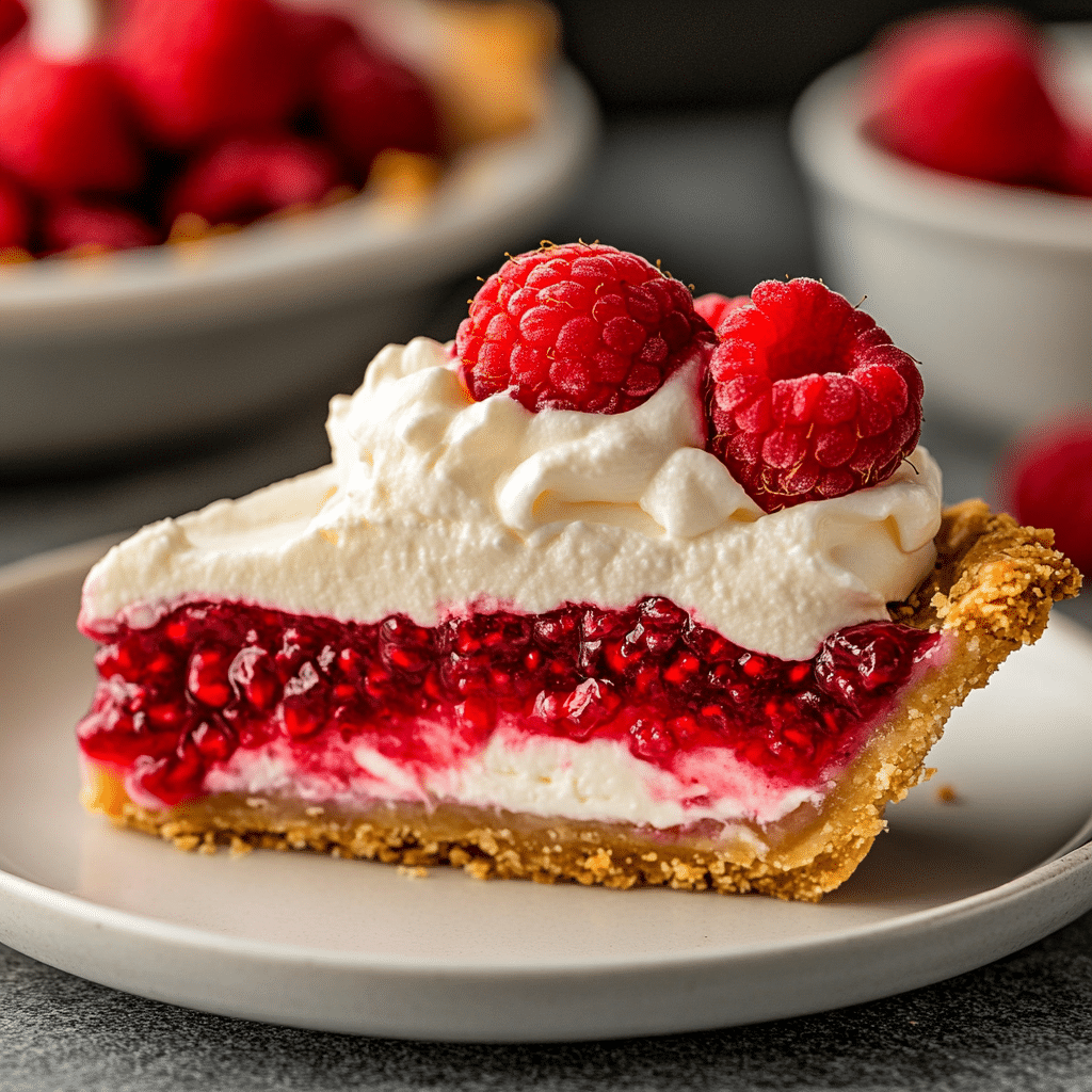 No-Bake Raspberry Pie