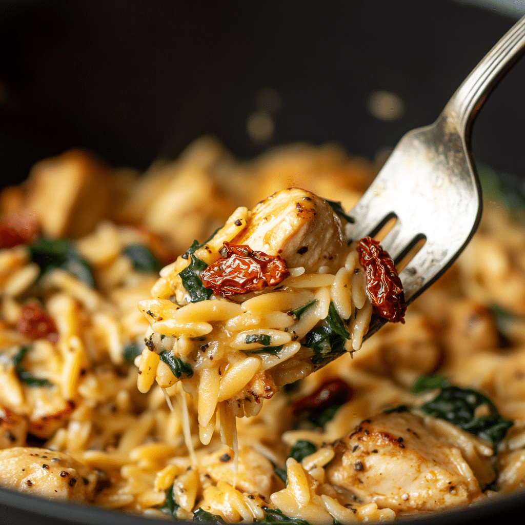 Creamy Sun-Dried Tomato Chicken Orzo